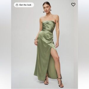 Reformation Barrow Silk Dress